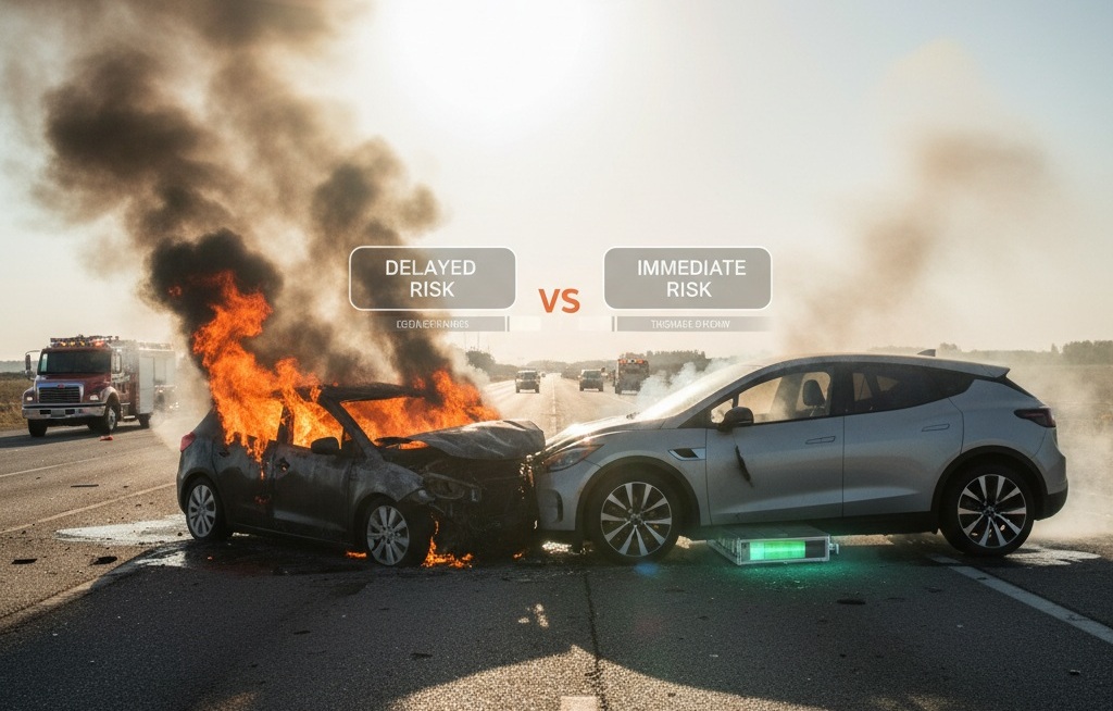 Elektrikli ve Geleneksel Araç Kazaları