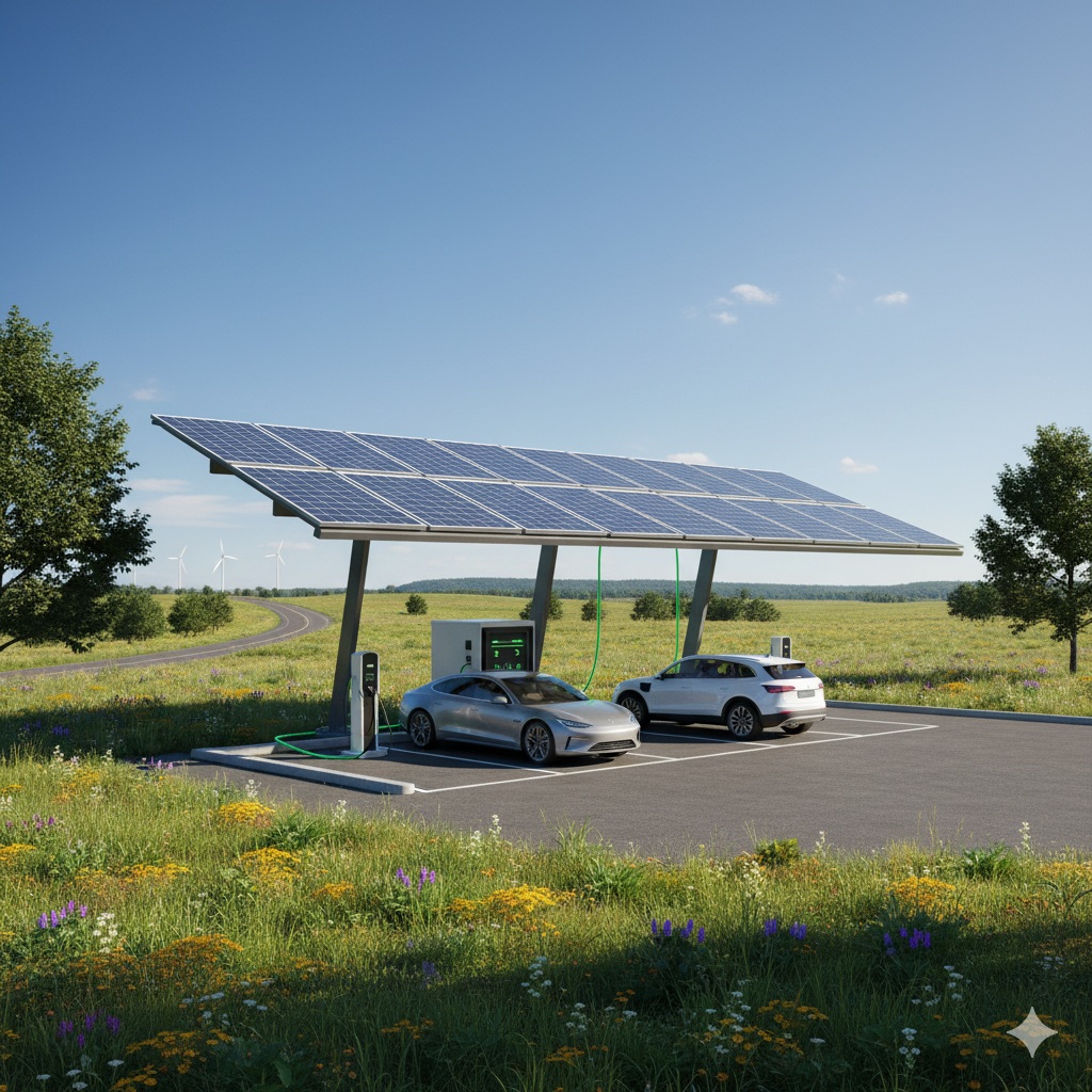 Şebekeden Bağımsız Güneş Enerjili Elektrikli Araç Şarj İstasyonları